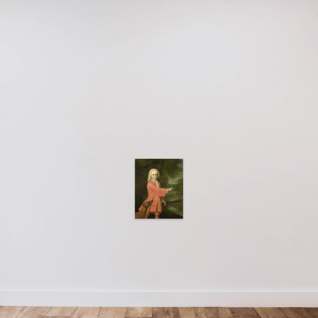 Portrait of a Boy unframed — shown to scale