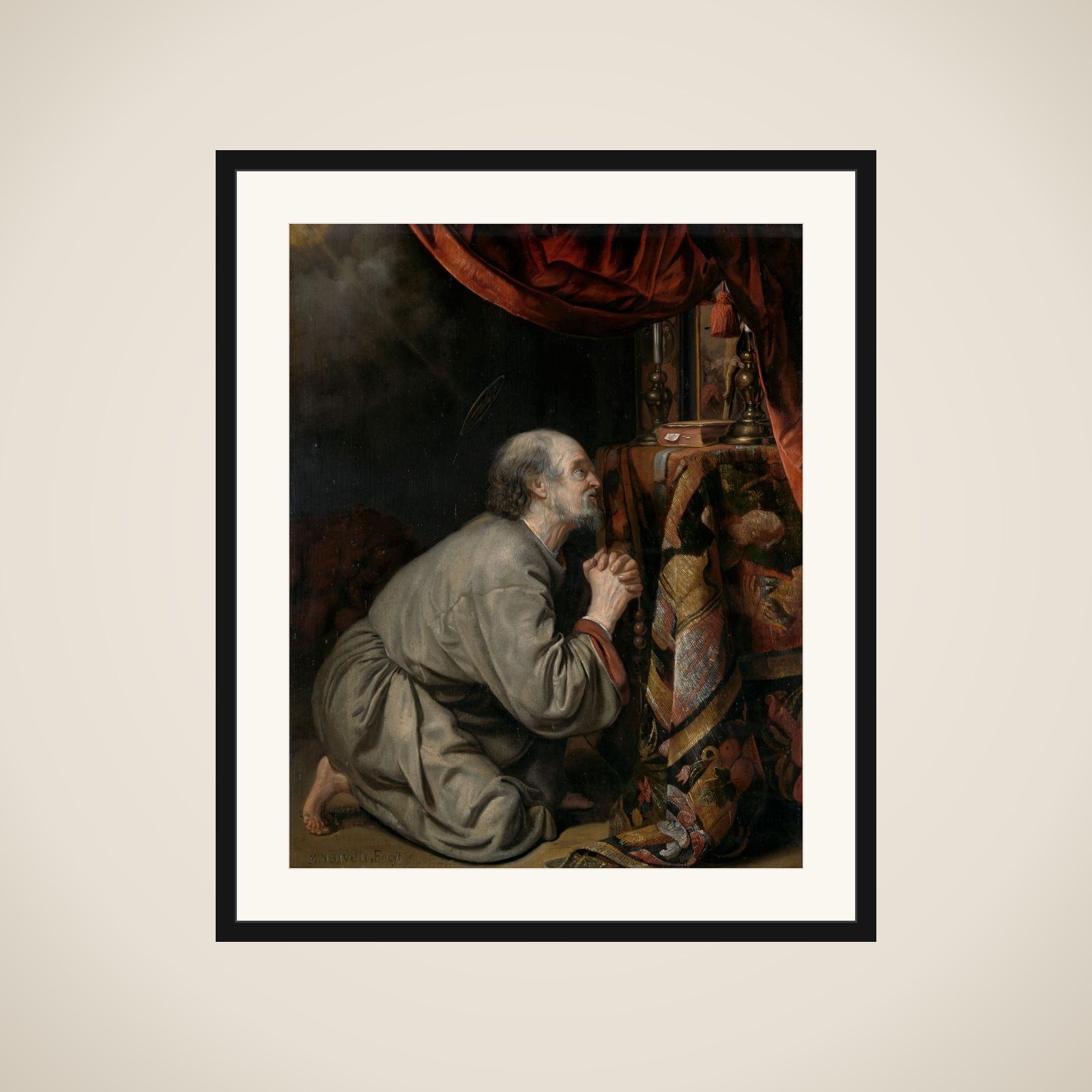 St. Jerome framed