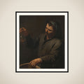 Man with Urine Bottle in his Hand framed
