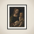 Virgin and Child framed