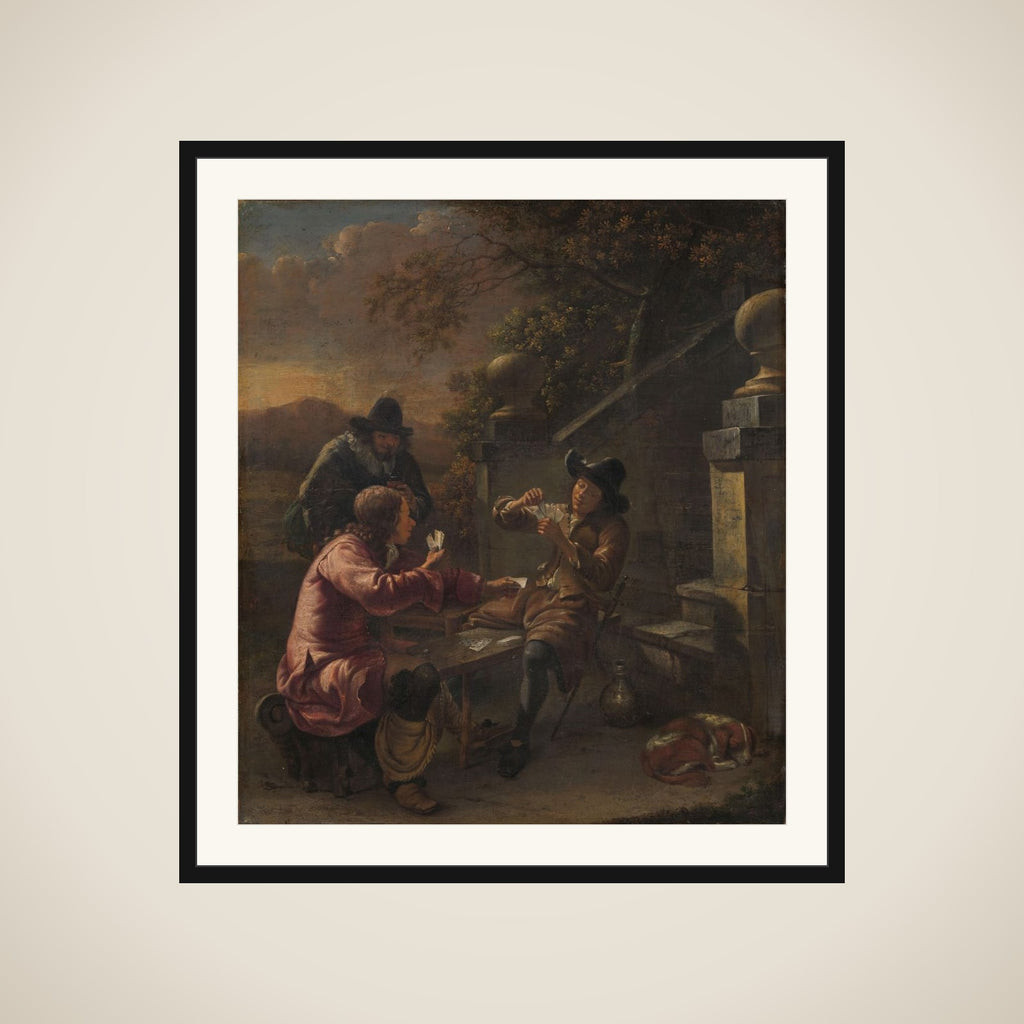 The card players framed