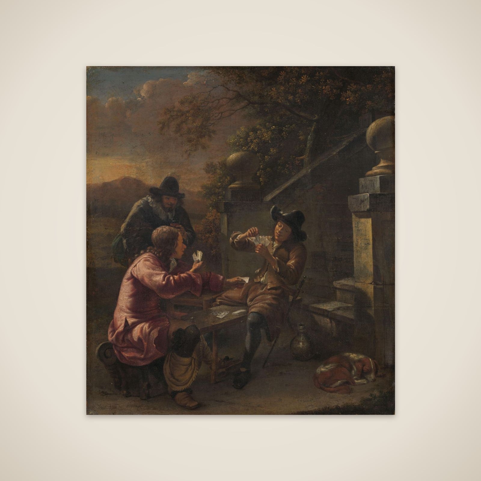 The card players unframed print