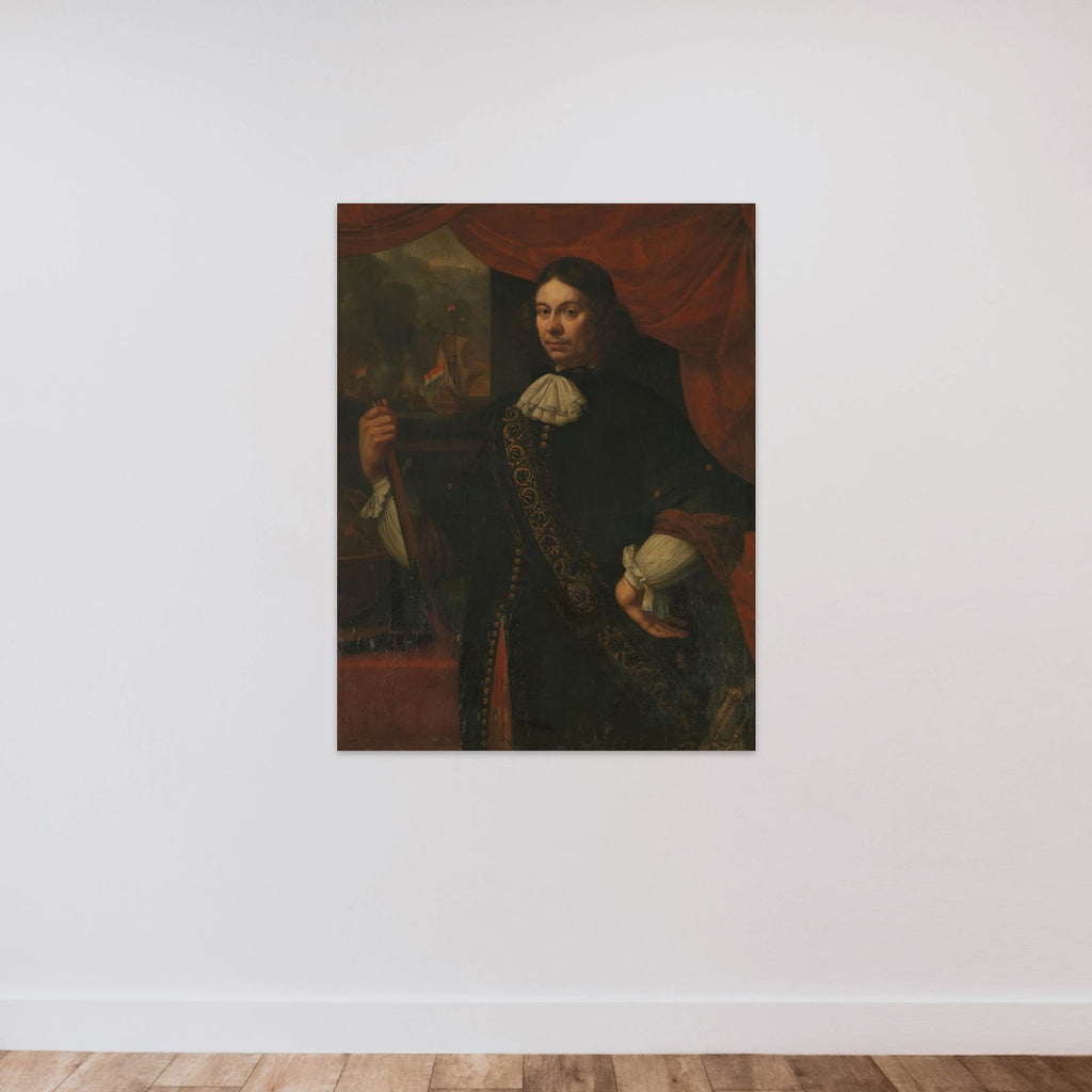 Portrait of Cornelis Jacobsz de Boer, Captain in the Navy unframed — shown to scale