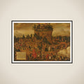 Tabula Cebetis (The Tabula of Cebes or The Journey of Human Life) framed