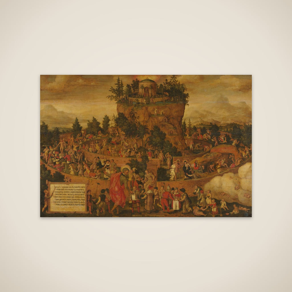 Tabula Cebetis (The Tabula of Cebes or The Journey of Human Life) unframed print