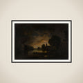 River View by Moonlight framed