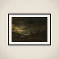 Landscape by Moonlight framed