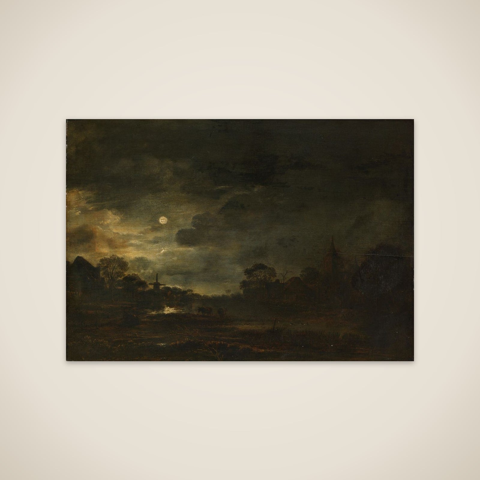 Landscape by Moonlight unframed print