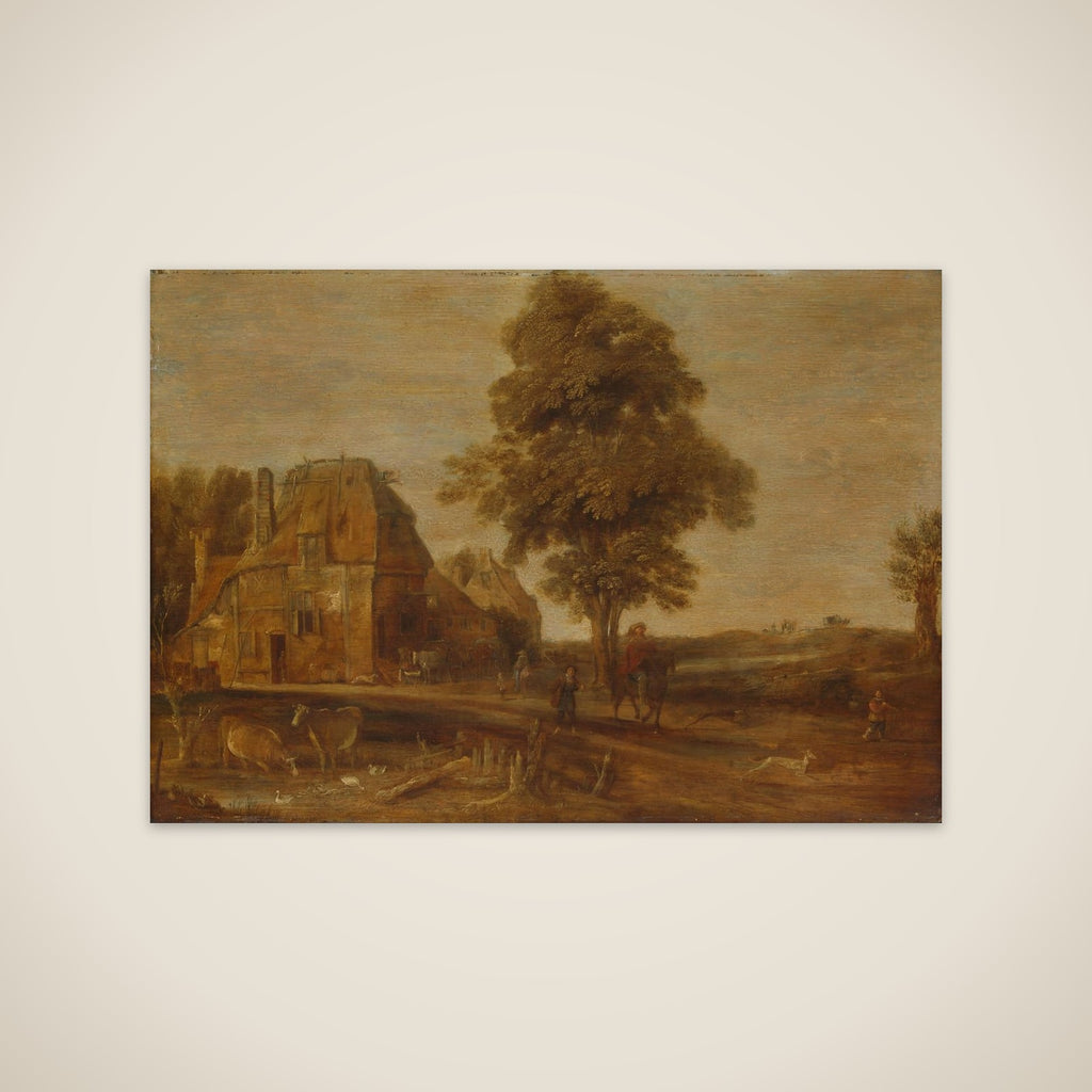 Landscape with an Inn unframed print