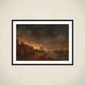 River View by Moonlight framed