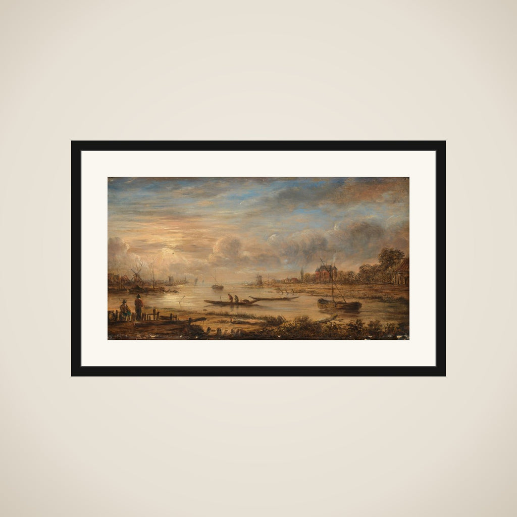 River View at Sunrise framed