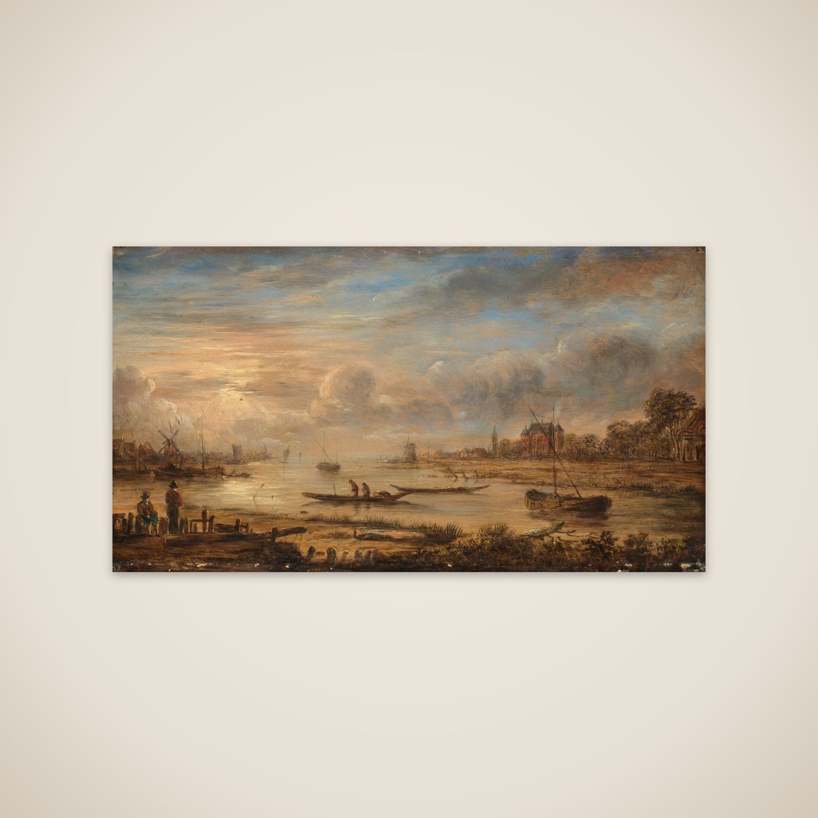 River View at Sunrise unframed print