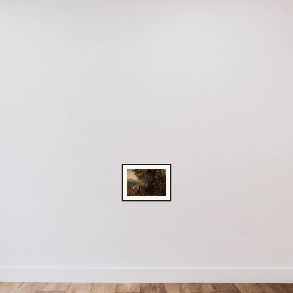 Tobias and the angel framed — shown to scale