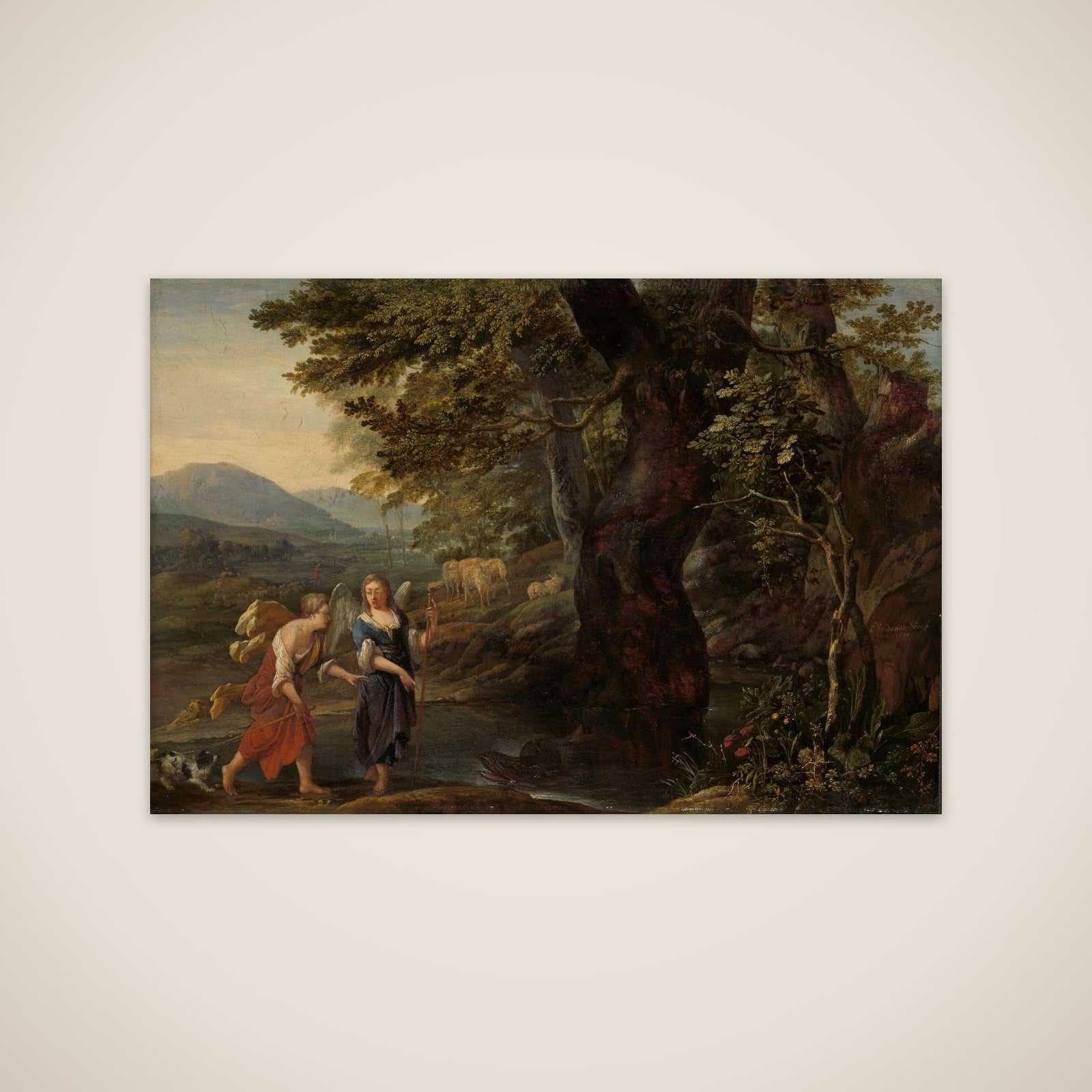 Tobias and the angel unframed print