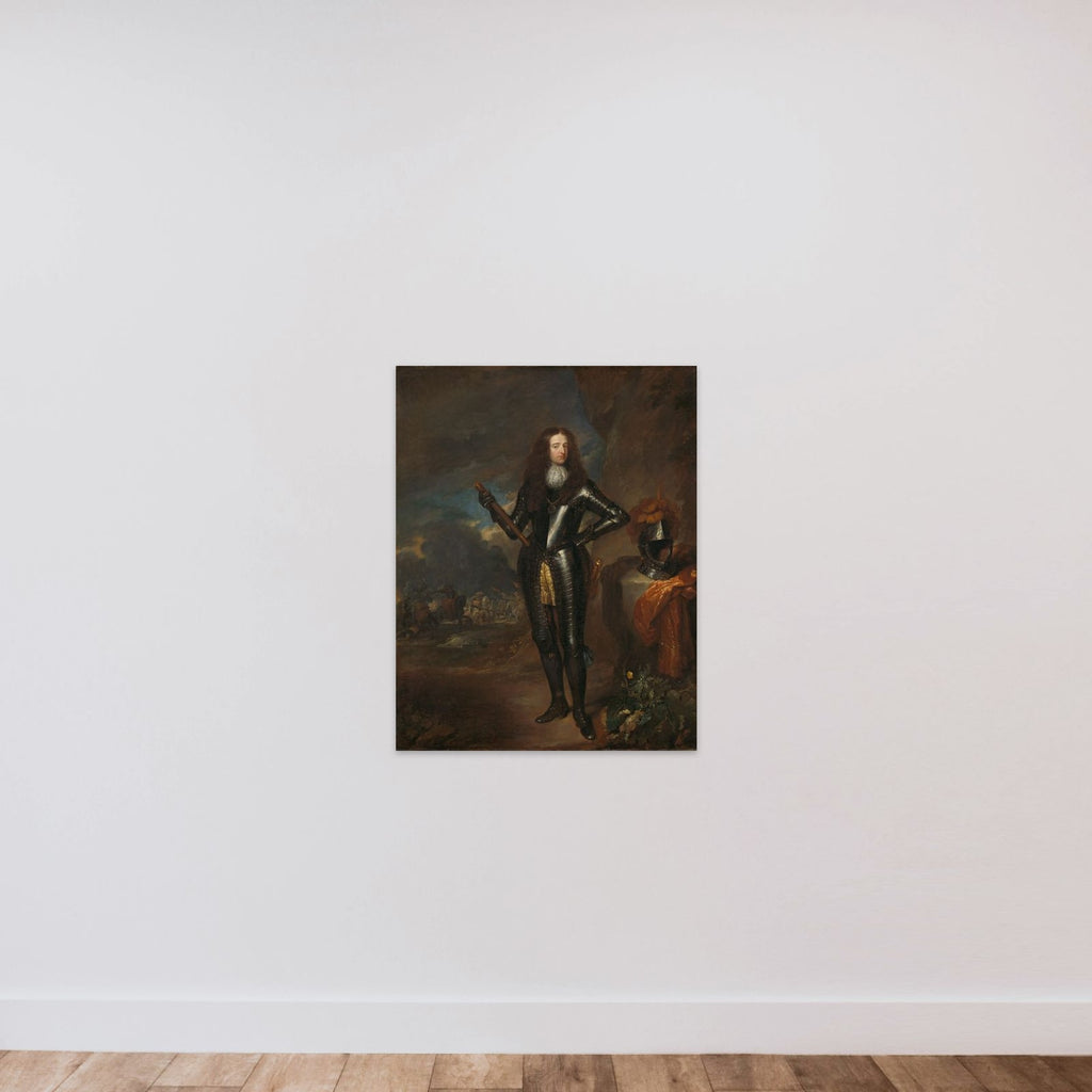 William III (1650-1702), Prince of Orange and since 1689, King of England unframed — shown to scale