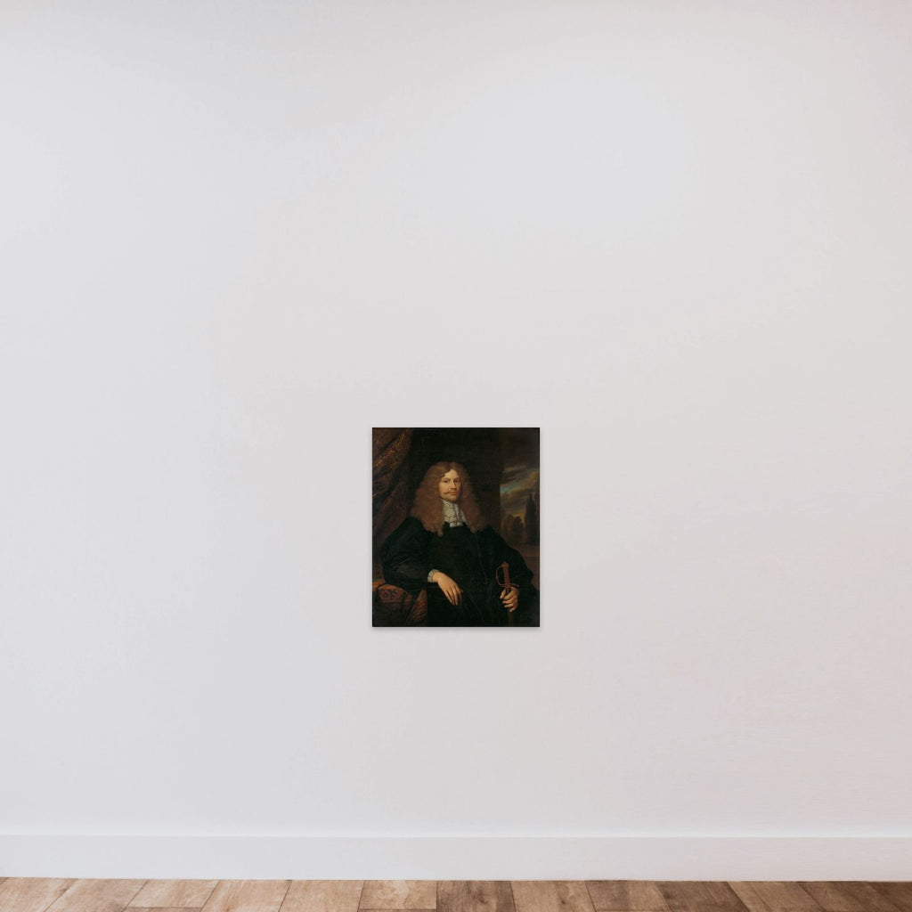 Portrait of Cornelis Backer (1633-81), councillor, alderman, and colonel of the Amsterdam militia unframed — shown to scale
