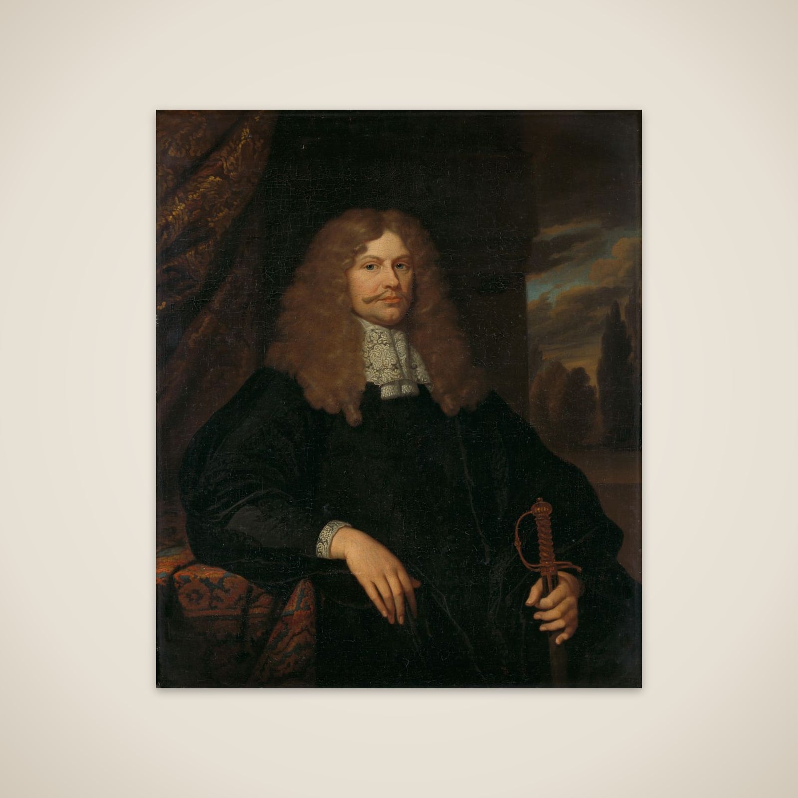 Portrait of Cornelis Backer (1633-81), councillor, alderman, and colonel of the Amsterdam militia unframed print