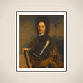 Portrait of Menno Baron van Coehoorn (1641-1704). General in the Artillery and Fortifications Engineer framed