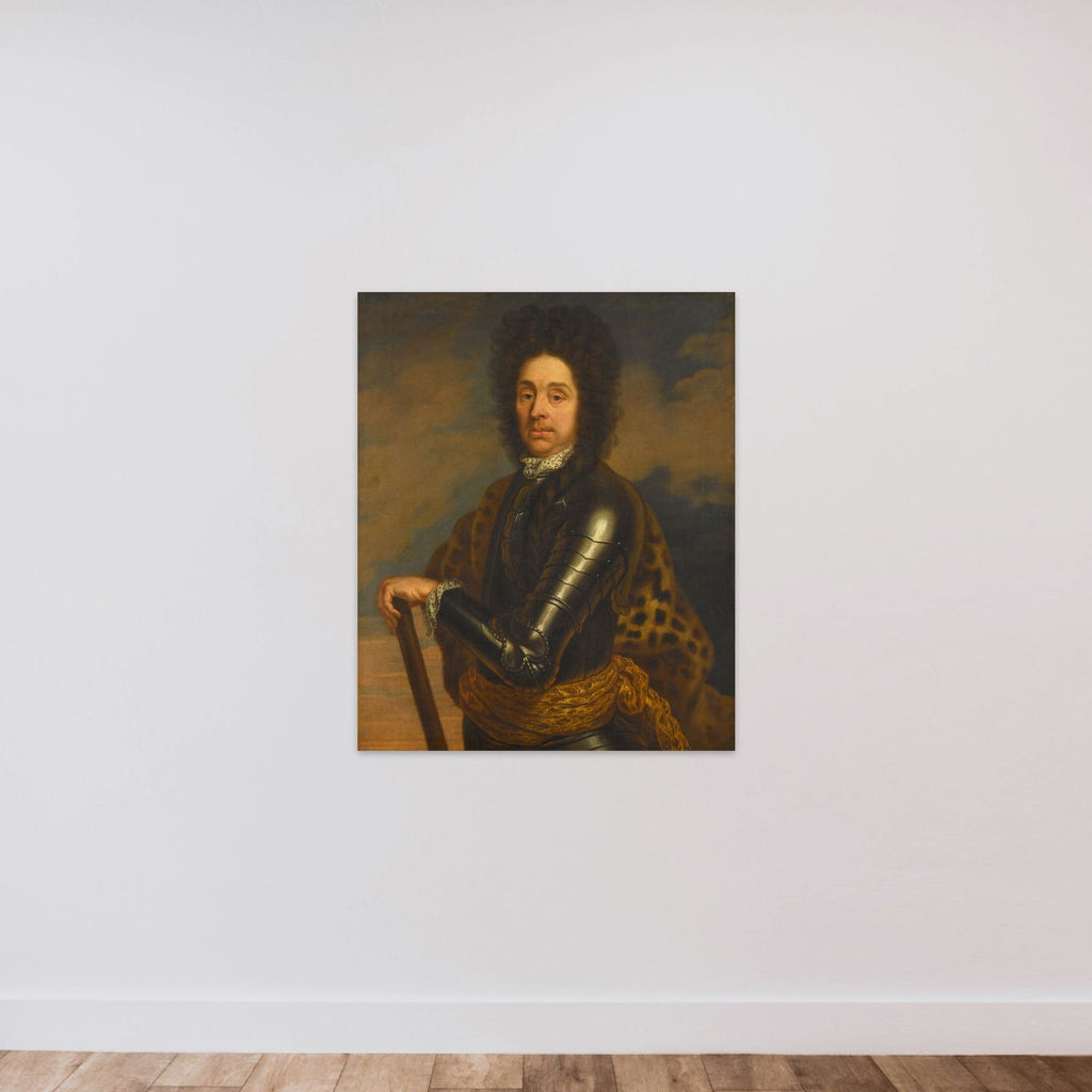 Portrait of Menno Baron van Coehoorn (1641-1704). General in the Artillery and Fortifications Engineer unframed — shown to scale