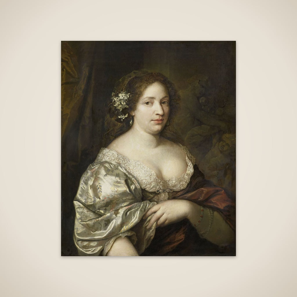 Portrait of Margaretha Godin (d. 1694), wife of the artist unframed print