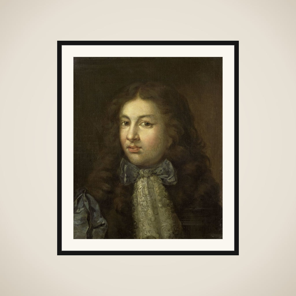 Portrait of Thedoor Netscher (1661-1728), the Artist's Oldest Son framed