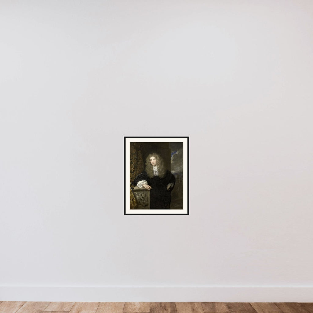 Portrait of a man, possibly a member of the van Citters family framed — shown to scale