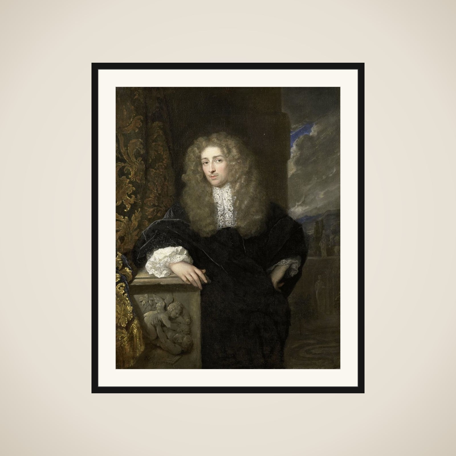 Portrait of a man, possibly a member of the van Citters family framed