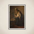 A Mother with her Child framed