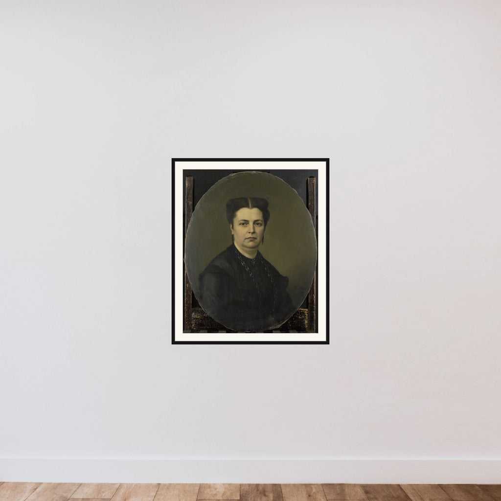 Jeanette Antoinette Pietermaat (1818-70). Echtgenote van Pieter Mijer framed — shown to scale