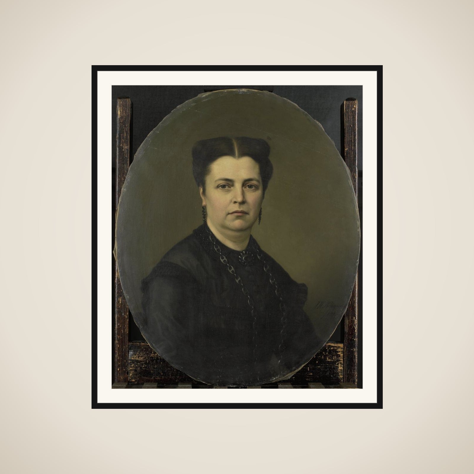 Jeanette Antoinette Pietermaat (1818-70). Echtgenote van Pieter Mijer framed