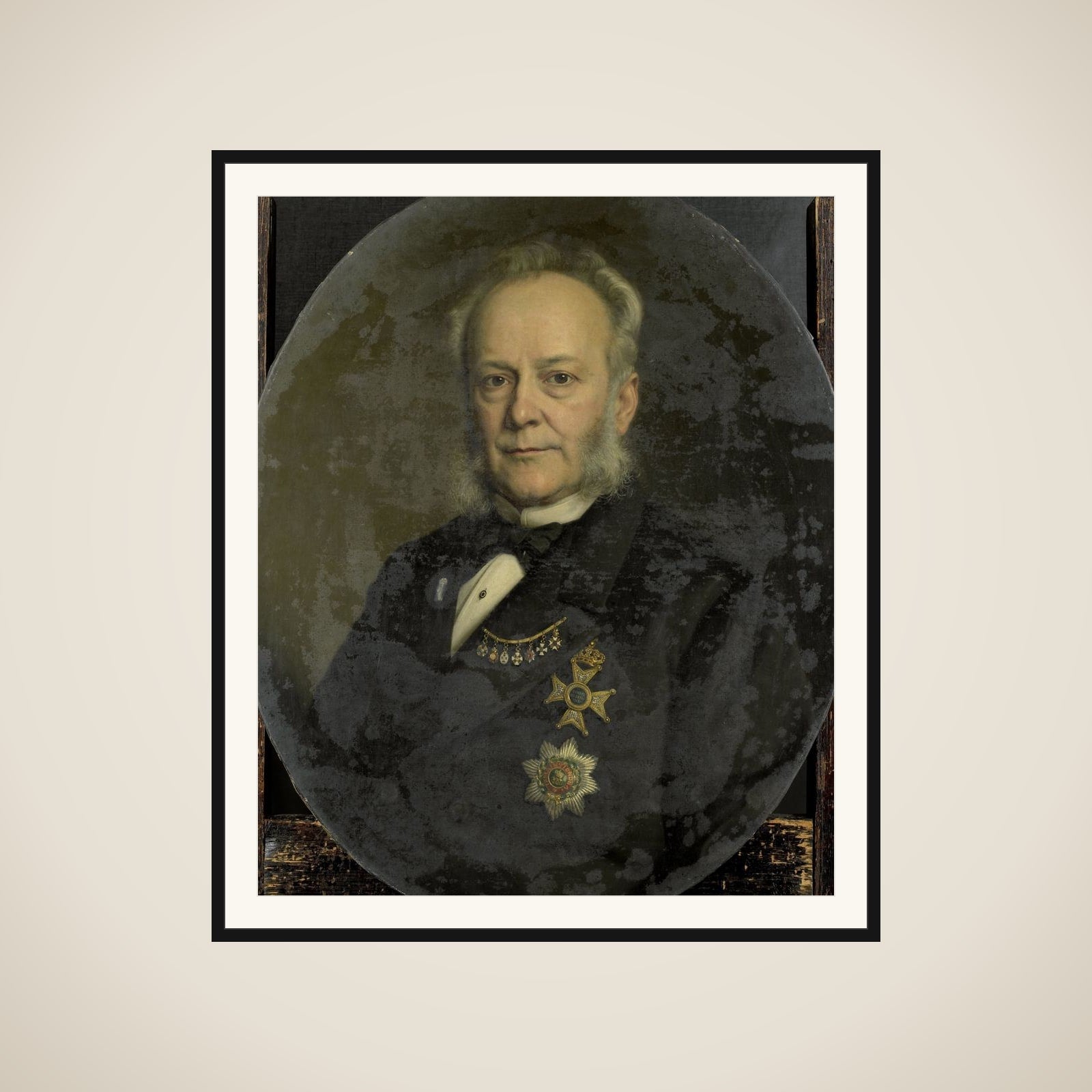 Pieter Mijer (1812-81). Gouverneur-generaal van Nederlands Oost Indië framed