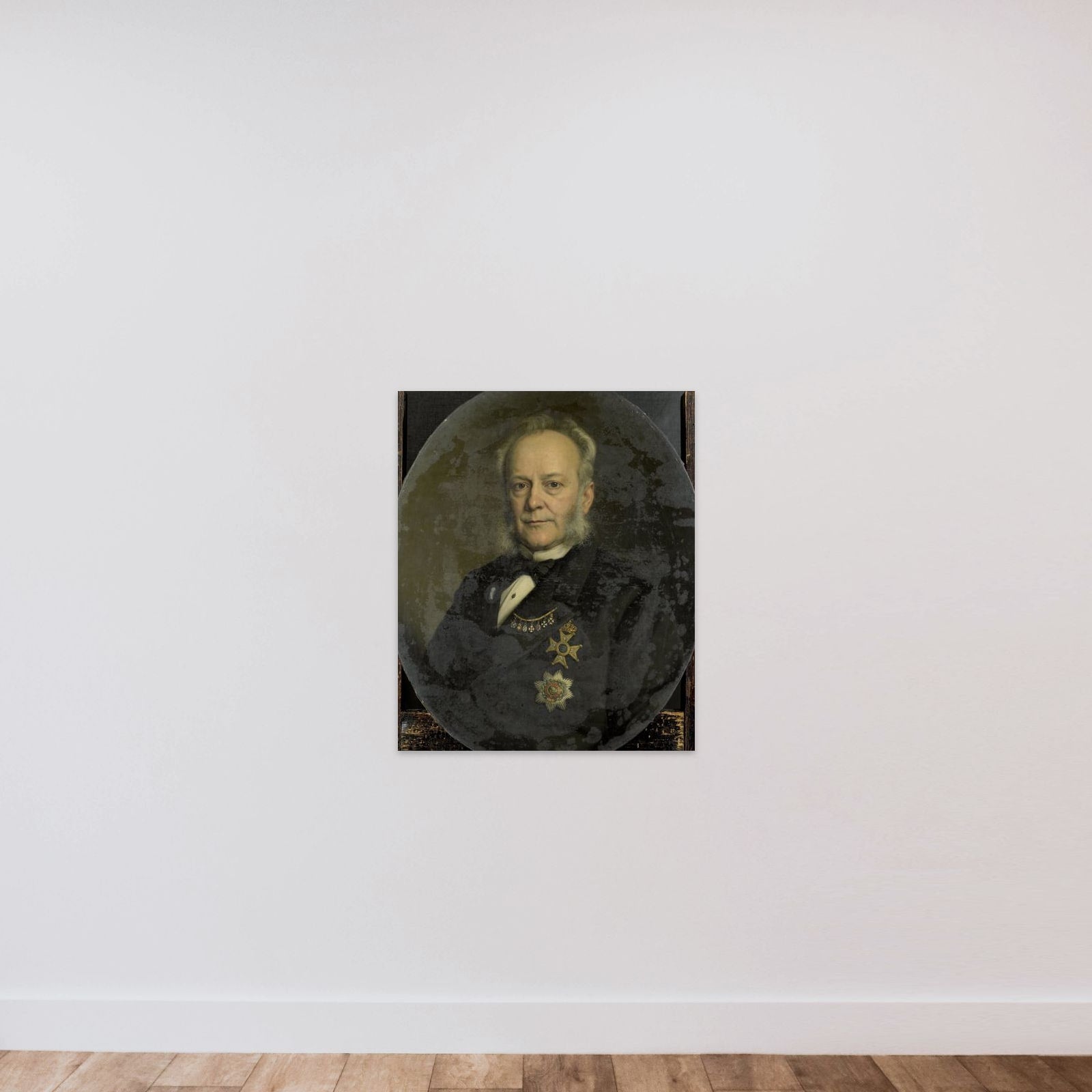 Pieter Mijer (1812-81). Gouverneur-generaal van Nederlands Oost Indië unframed — shown to scale