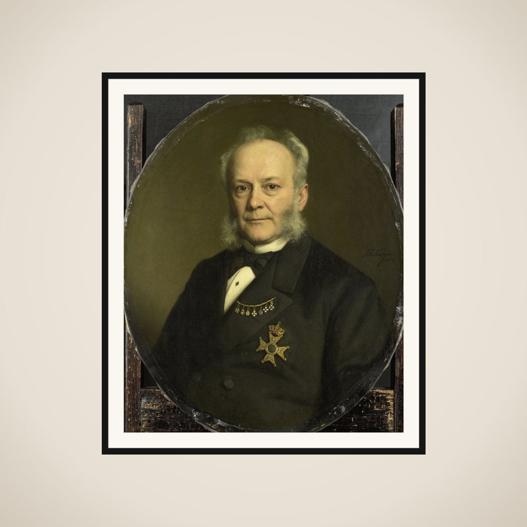 Pieter Mijer (1812-81). Gouverneur-generaal van Nederlands Oost Indië framed