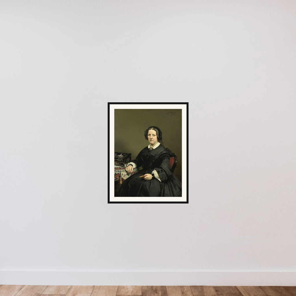 Wilhelmina Margaretha van den Bosch (1807-74). Echtgenote van Gerard Johan Verloren van Themaat framed — shown to scale