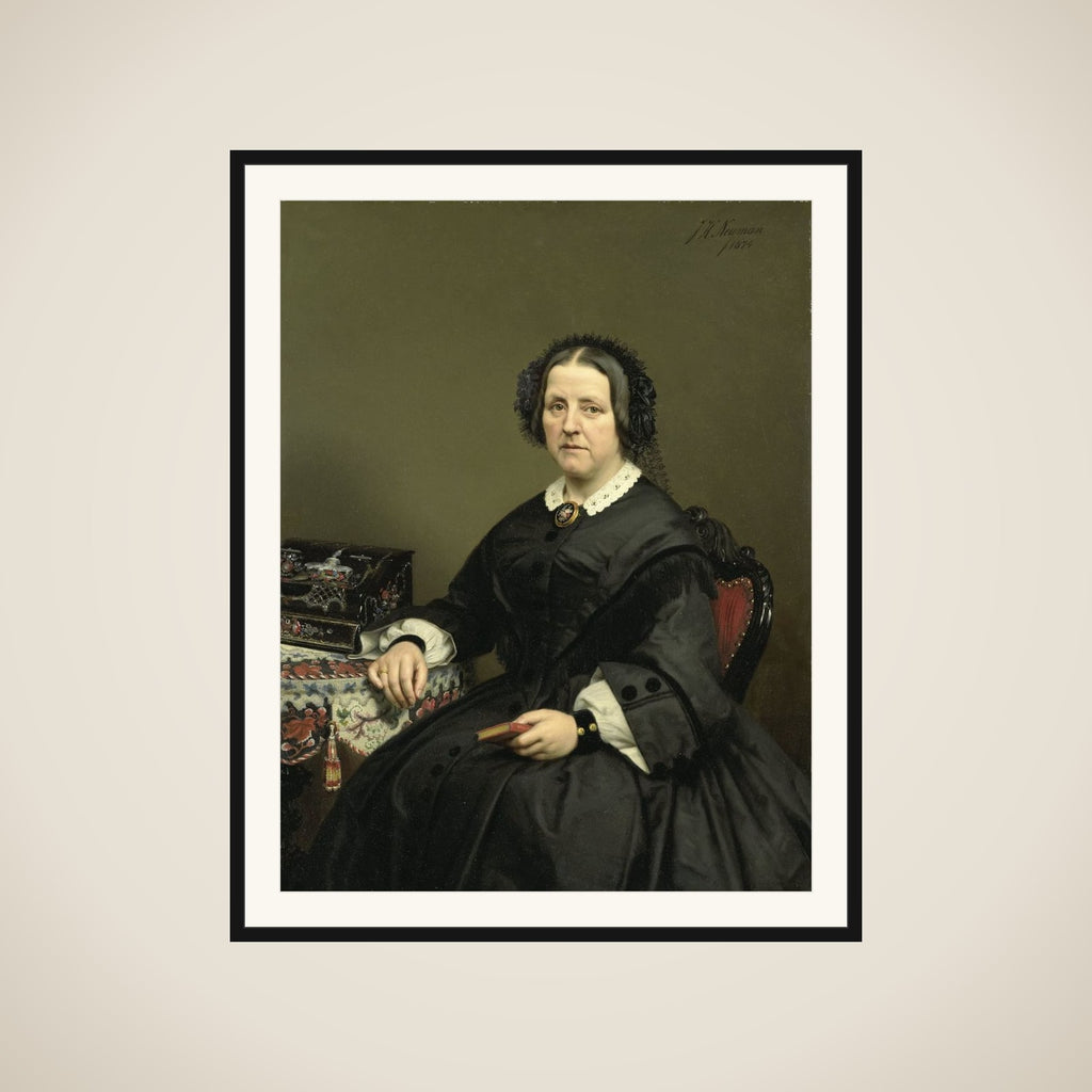 Wilhelmina Margaretha van den Bosch (1807-74). Echtgenote van Gerard Johan Verloren van Themaat framed
