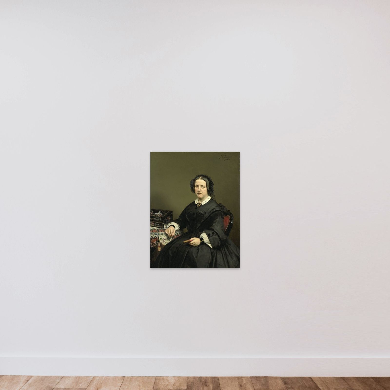 Wilhelmina Margaretha van den Bosch (1807-74). Echtgenote van Gerard Johan Verloren van Themaat unframed — shown to scale