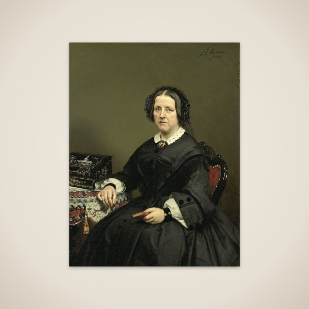 Wilhelmina Margaretha van den Bosch (1807-74). Echtgenote van Gerard Johan Verloren van Themaat unframed print