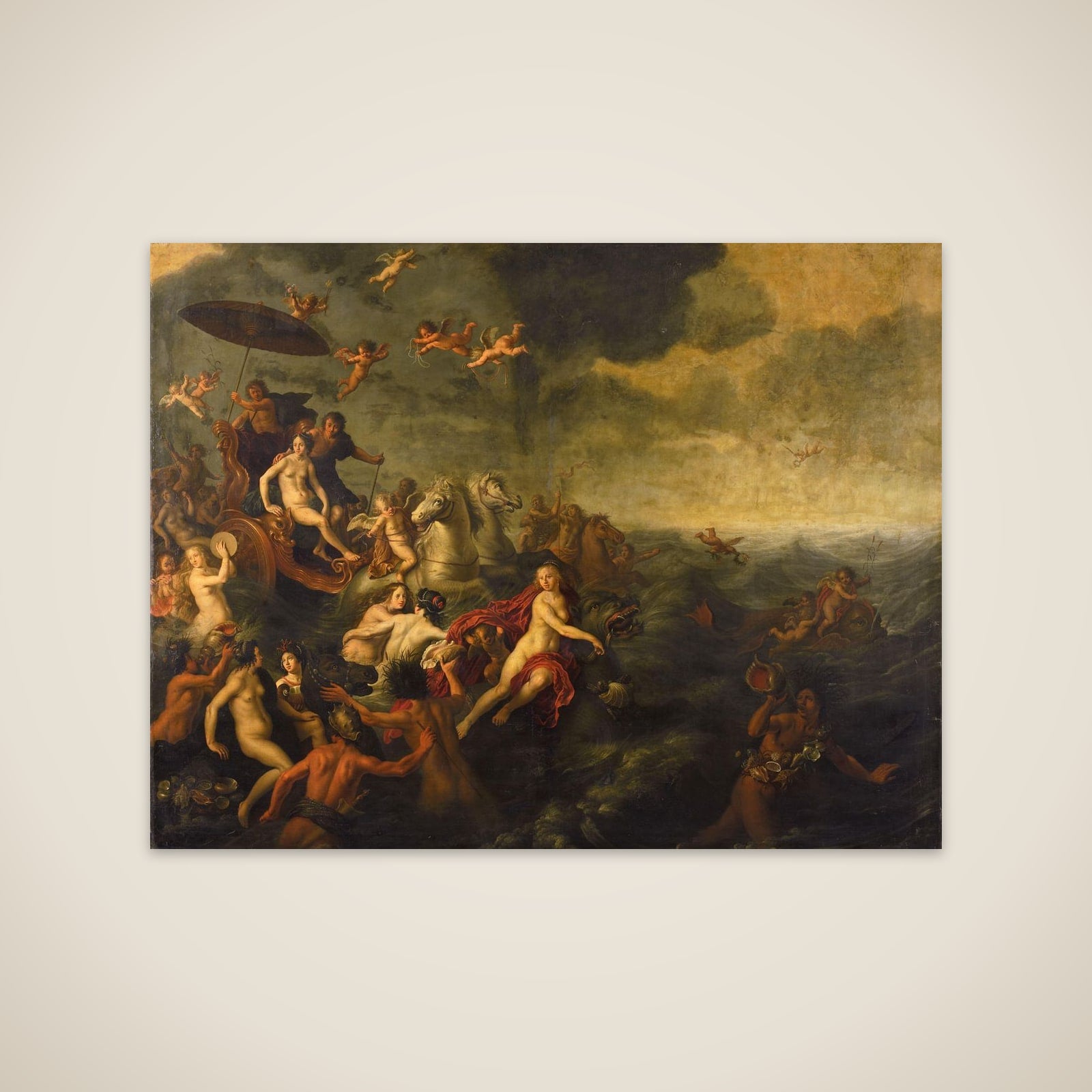The triumph of the sea goddess Galathea? unframed print