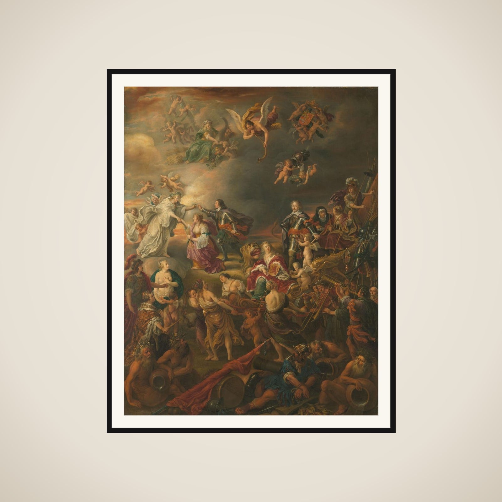 Allegory of the Peace under Stadholder Willem II framed