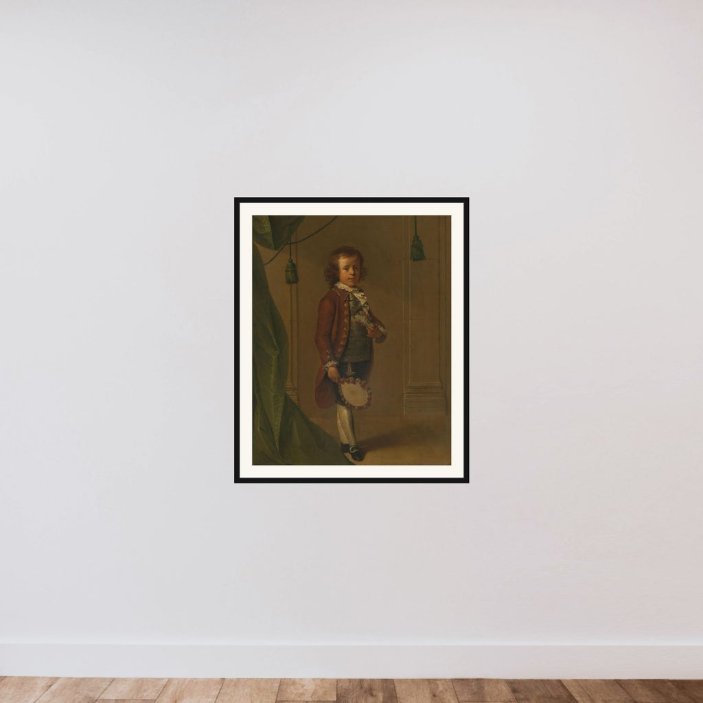 Portrait of Dionys Eliasz van Nijmegen framed — shown to scale