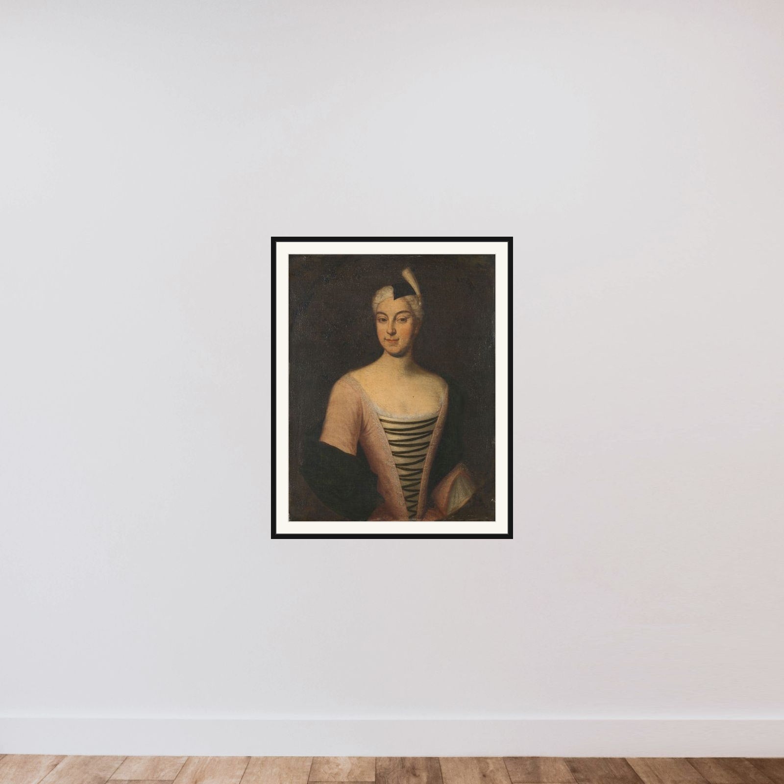 Portrait of a Woman framed — shown to scale