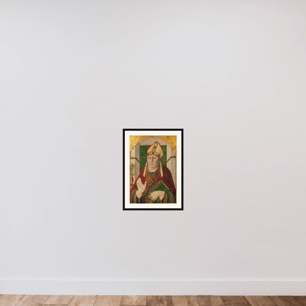 St Bonaventure framed — shown to scale
