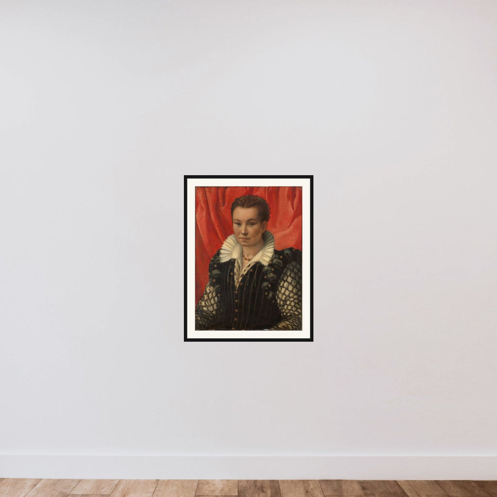 Portrait of a Woman framed — shown to scale