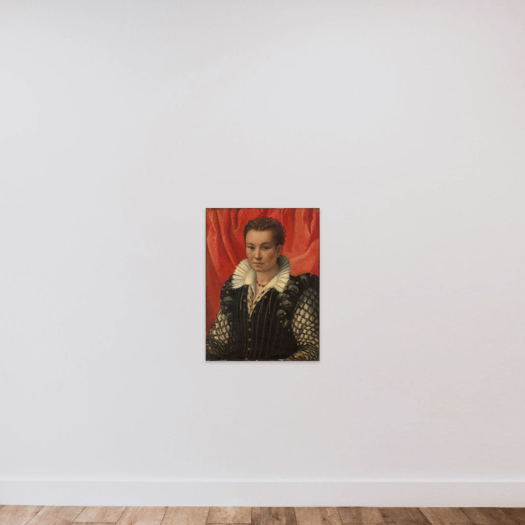 Portrait of a Woman unframed — shown to scale
