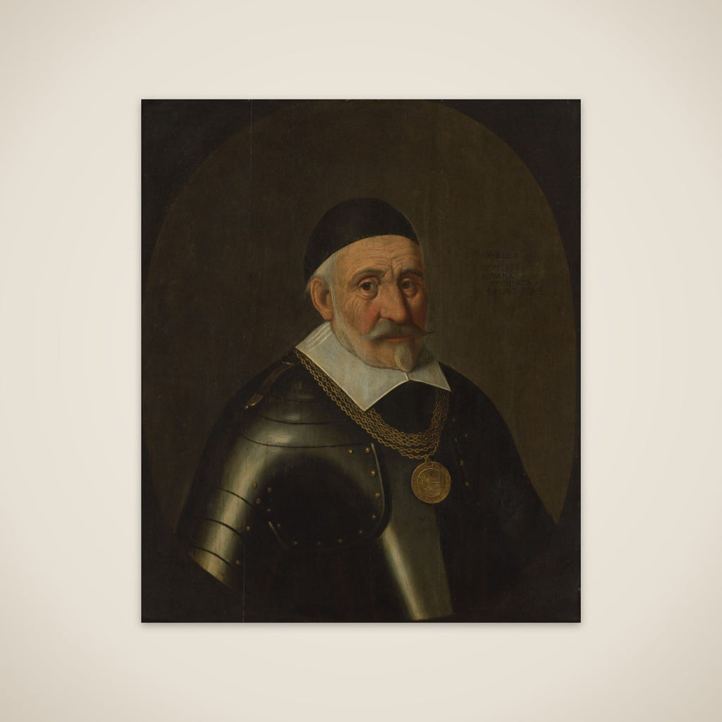 Portrait of Captain Charles de Heraugières, Commander of Breda unframed print