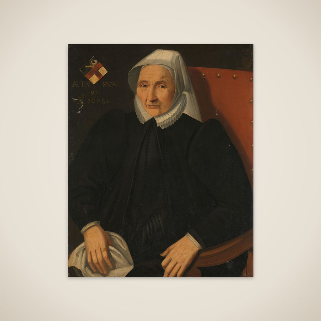 Portrait of an Elderly Lady of the Haling Family unframed print