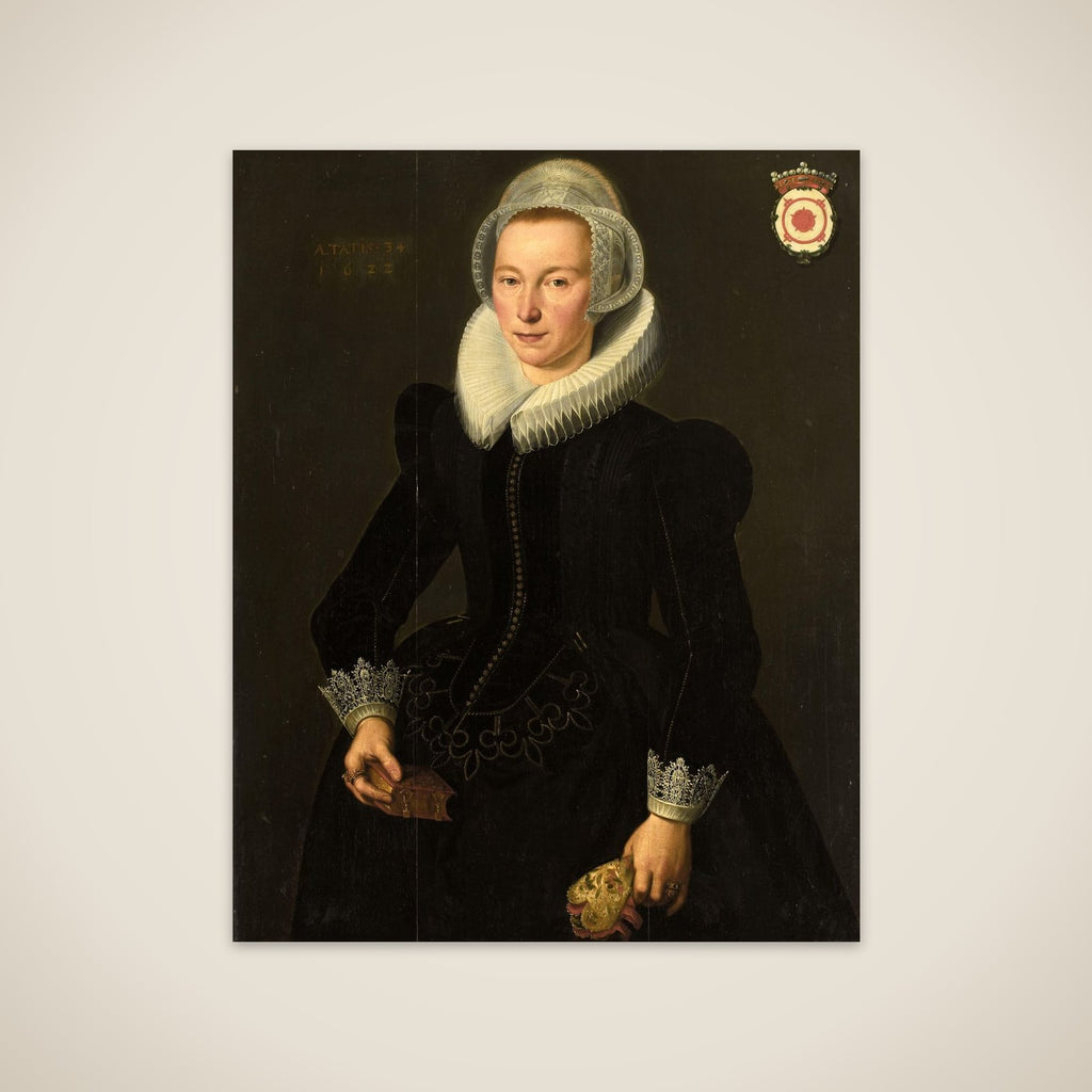 Portrait of Grietje Adriaensdr Grootes (1588-1624) unframed print