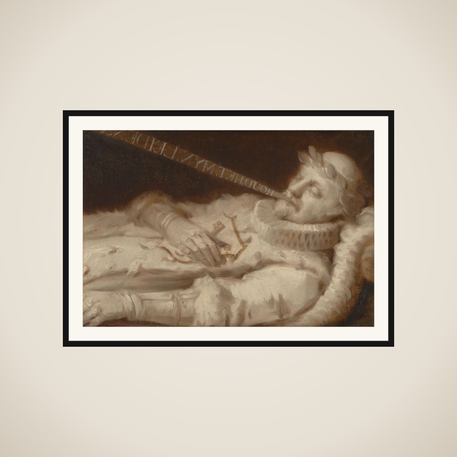 Portrait of Willem I (1533-84), called William the Silent, on his deathbed framed