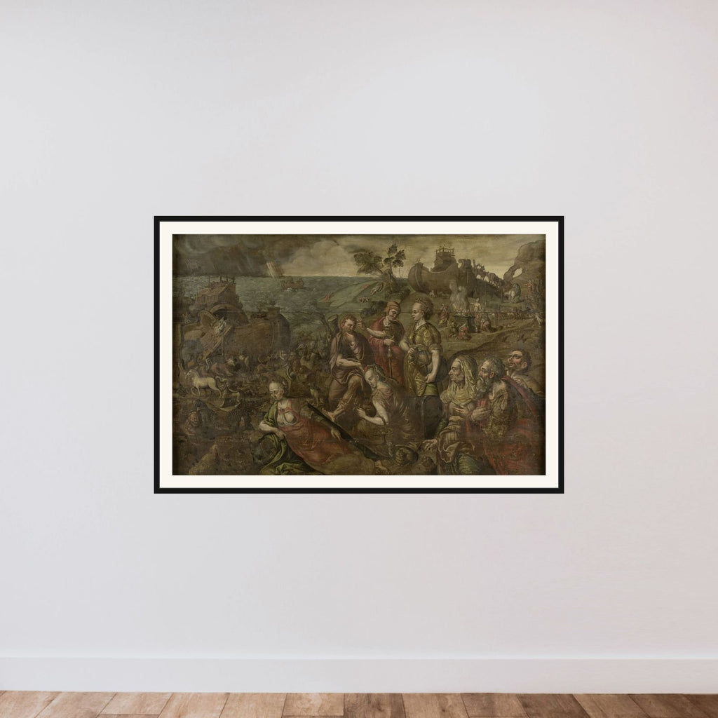 Noah's Ark framed — shown to scale