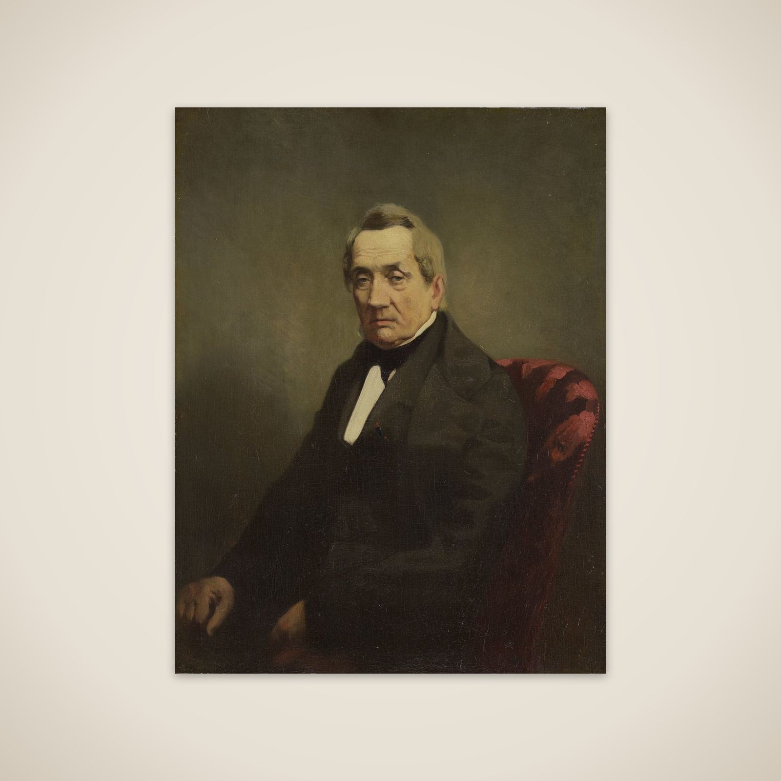 Portrait of J C de Brunett, Consul-General of Russia to Amsterdam unframed print